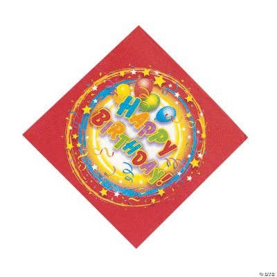 Happy Birthday Luncheon Napkin - 250 Pieces