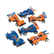 Pull Back Super Hawk Race Car - 12 Pieces