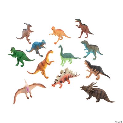 Large Pvc Dynamite Dinosaurs - 12 Pieces