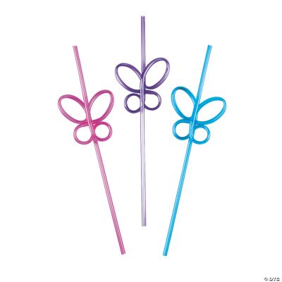 Butterfly Straws - 36 Pieces