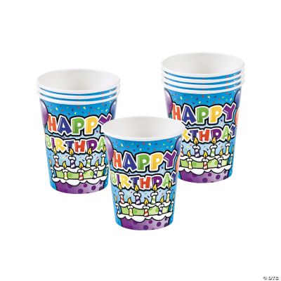 Happy Birthday Cake Cups - 250 Pieces