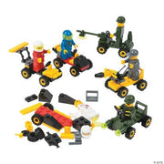 Vehicle Building Block Kits - 12 Pieces