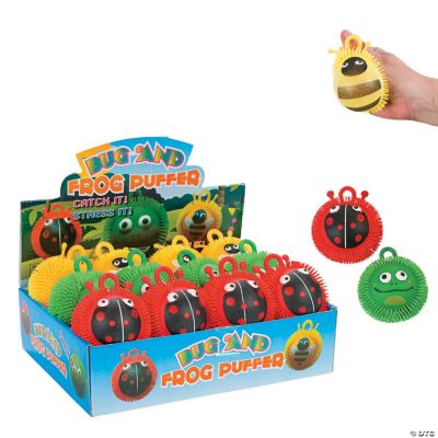 Bug And Frog Puffer Assortment - 12 Pieces