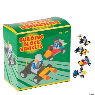 Race Day Vehicle Building Block Kits - 12 Pieces