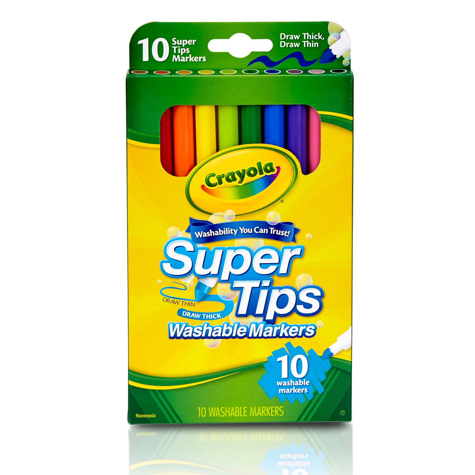 Washable Super Tips Markers, Pack of 10