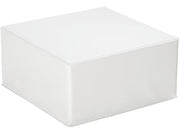 Square Pouffe Basic - White, 12.6"H