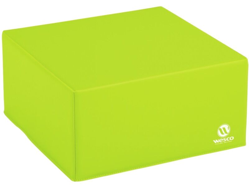 Square Pouffe Basic - Light Green, 12.6"H