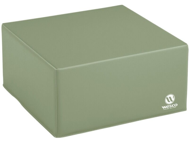 Square Pouffe Basic - Lichen, 6.7"H