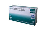 OmniShield Vinyl Powder Free Clear NSF Food Service Gloves (X-Large), 100 Pcs/Box, 10 Box/Cs