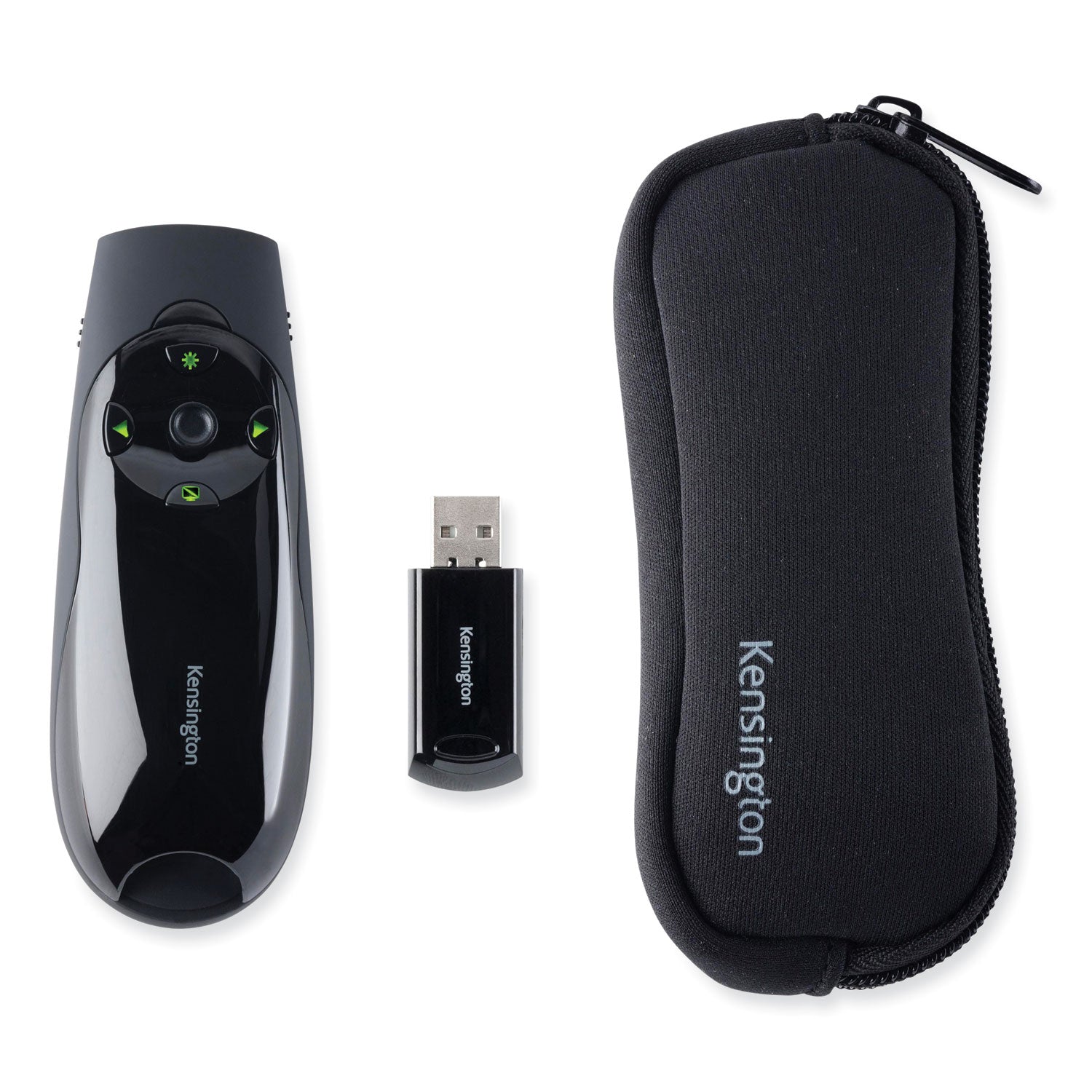 Laser - Wireless - 164.04 ft - Radio Frequency - 2.40 GHz - Black - USB - 4 Button(s) - 1 Each