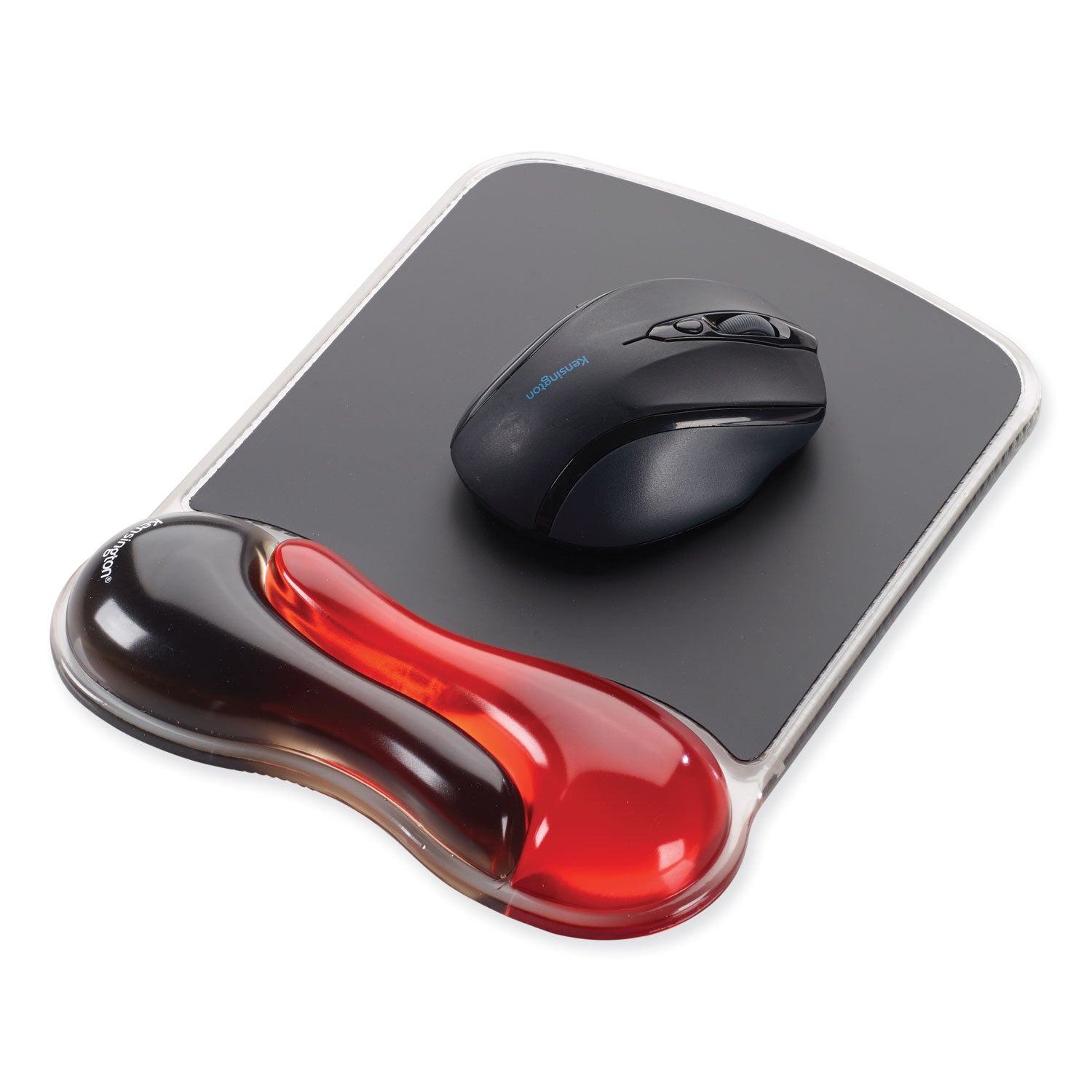 1" Height x 7.25" Width x 9.50" Depth - Red, Black - Gel - Slip Resistant - 1 Each