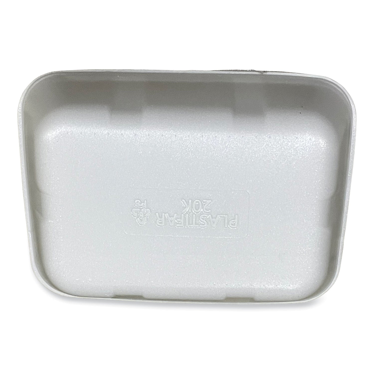 Meat Trays, #20K, 12 x 8.7 x 2.45, White, Foam, 125/Carton