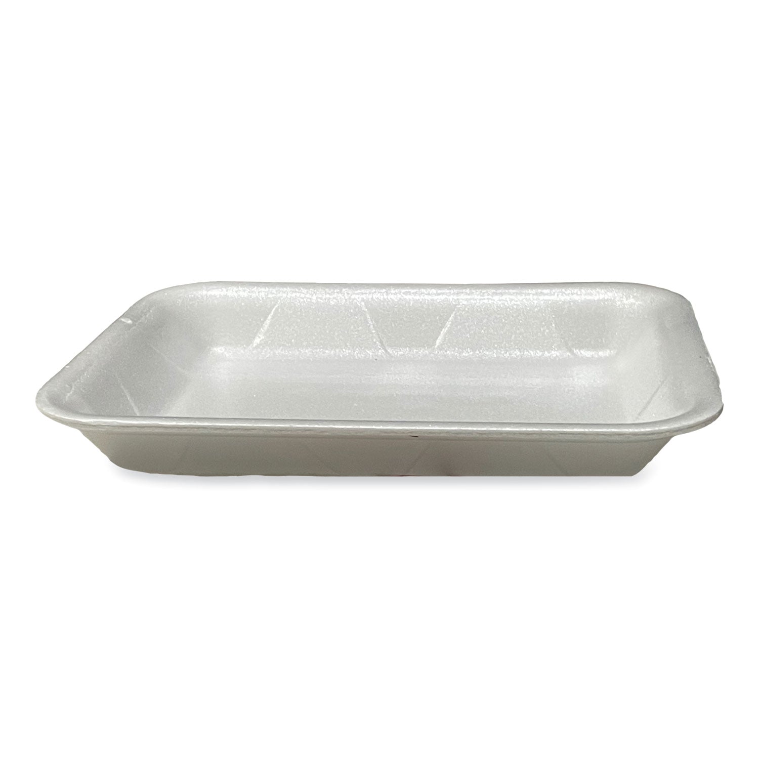 Meat Trays, #4P, 9.5 x 7.19 x 1.2, White, Foam, 500/Carton