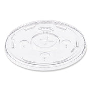 Straw-Slot Cold Cup Lids, Fits 30 oz to 32 oz Cold Cups, Plastic, Clear, 50/Sleeve, 20 Sleeves/Carton