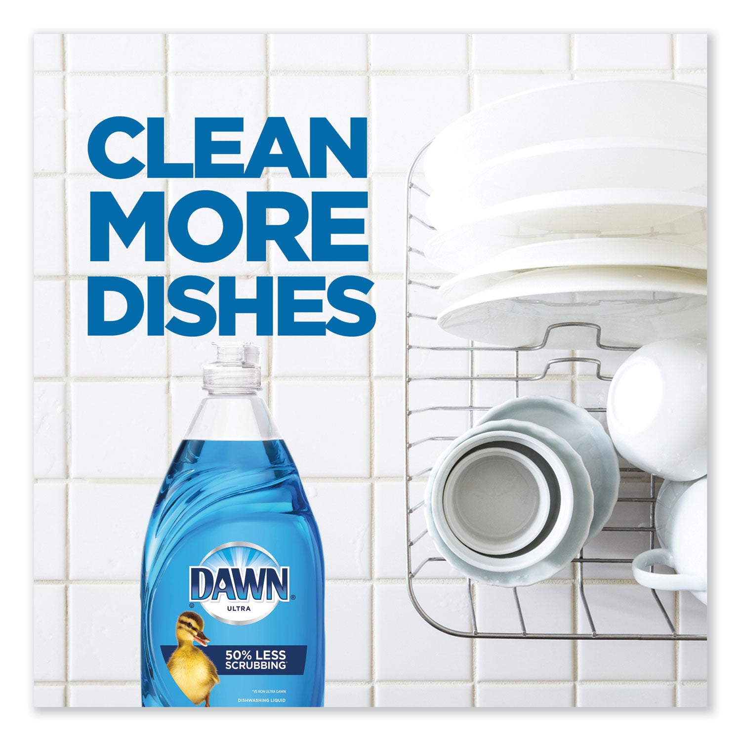 Dawn Ultra Dish Liquid Soap - For Kitchen, Sink, Tool, Dish, Laundry - Liquid - 7.5 fl oz (0.2 quart) - Original Scent - Spill Resistant, Kosher, Phosphate-free - Blue - 1 Bottle