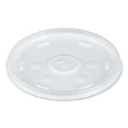 Cold Cup Lids, Fits 8 oz to 32 oz Cold Cups/Containers, Plastic, Translucent, 100/Sleeve, 10 Sleeves/Carton