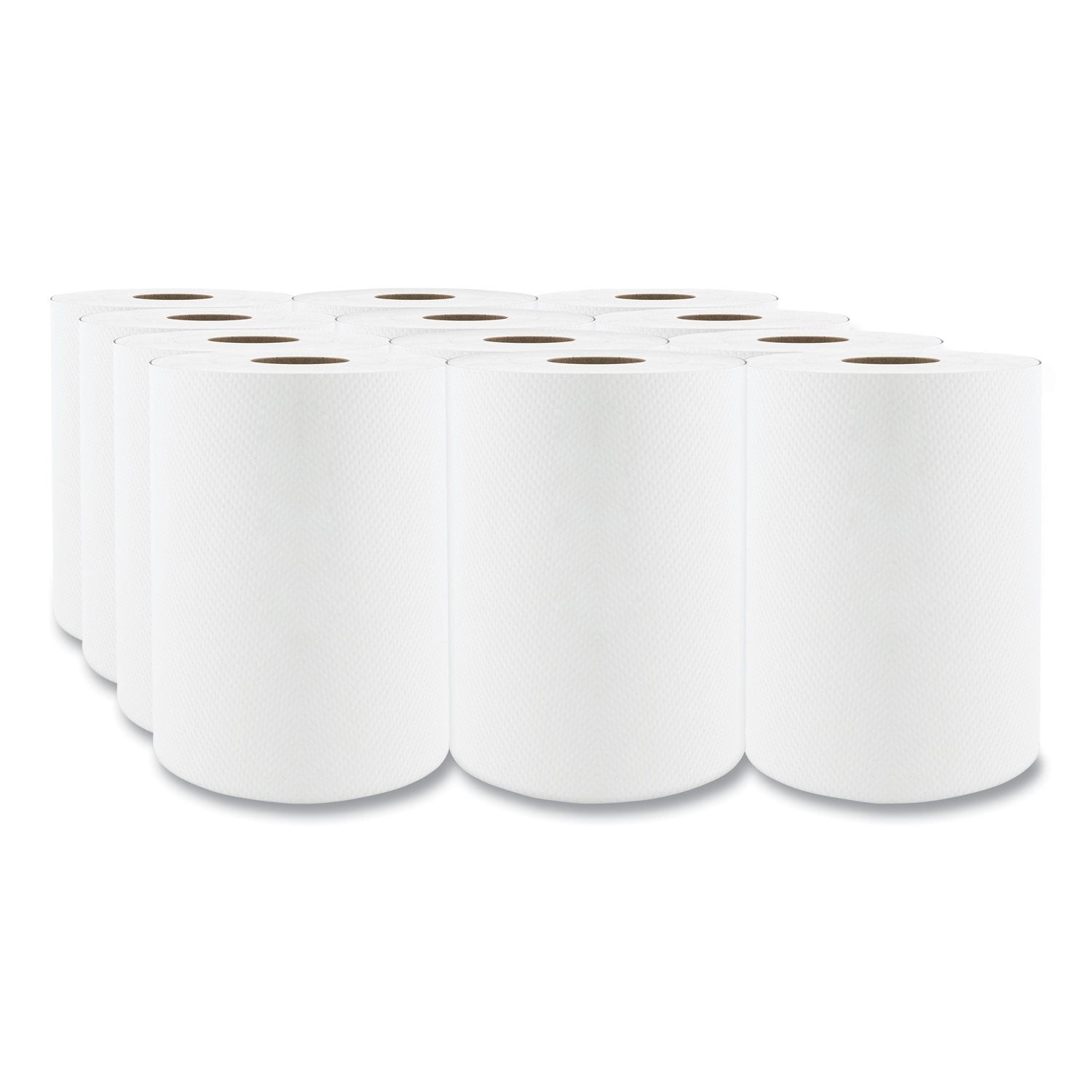 Select Roll Paper Towels, 1-Ply, 7.88" X 350 Ft, White, 12 Rolls/carton