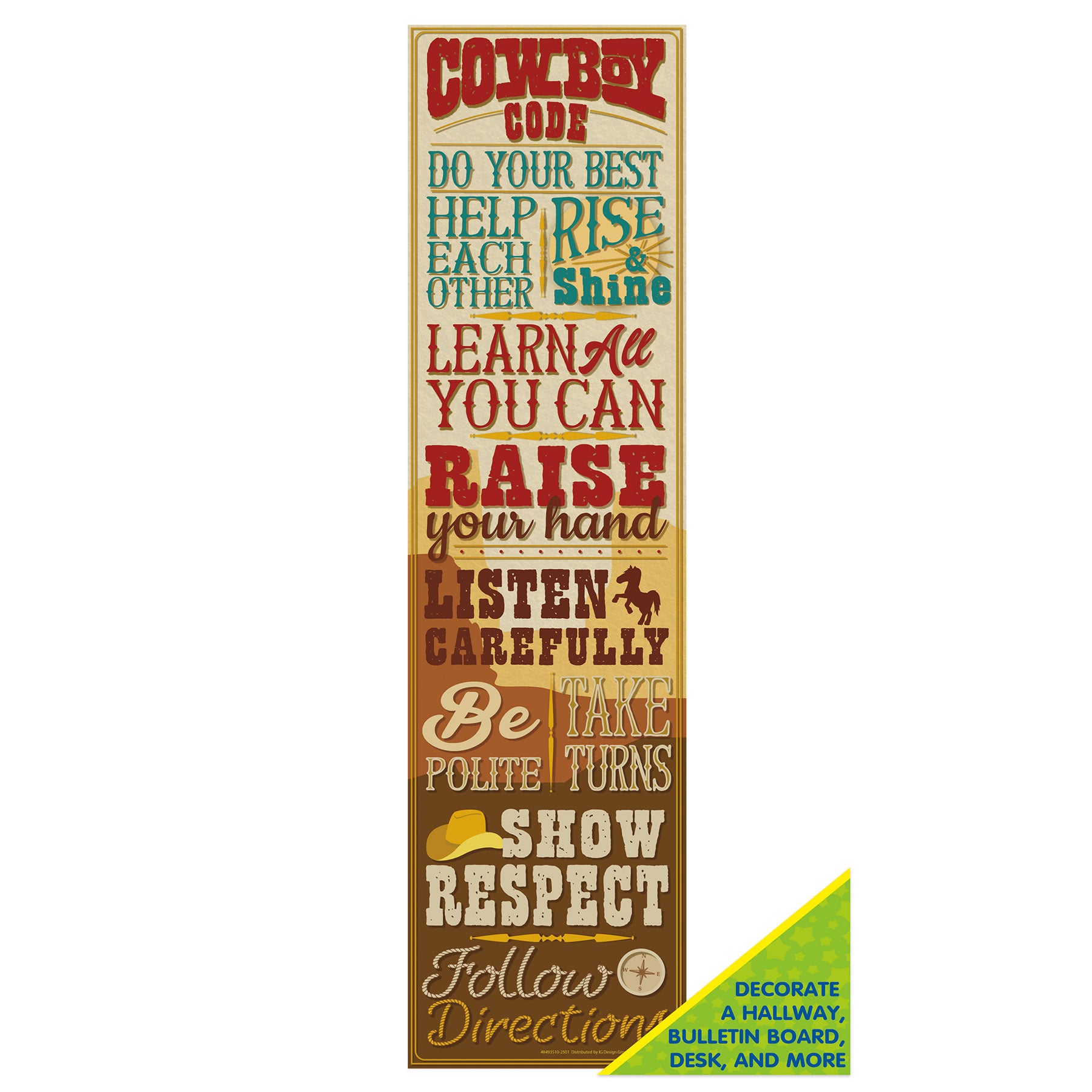 Wild Wild Classroom Banner, 12" x 45"