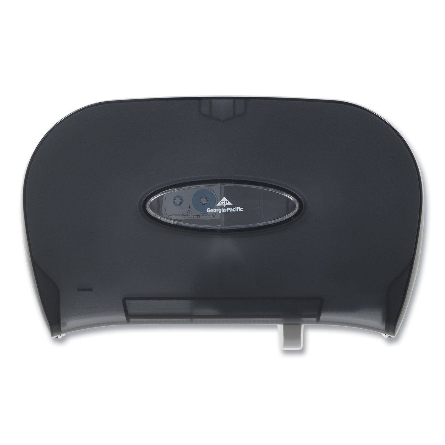 Pull Out Dispenser - 2 x Roll - 8.6" Height x 13.6" Width x 5.7" Depth - Smoke Gray - 1 Each