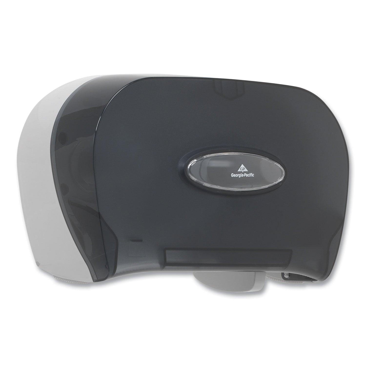Pull Out Dispenser - 2 x Roll - 8.6" Height x 13.6" Width x 5.7" Depth - Smoke Gray - 1 Each