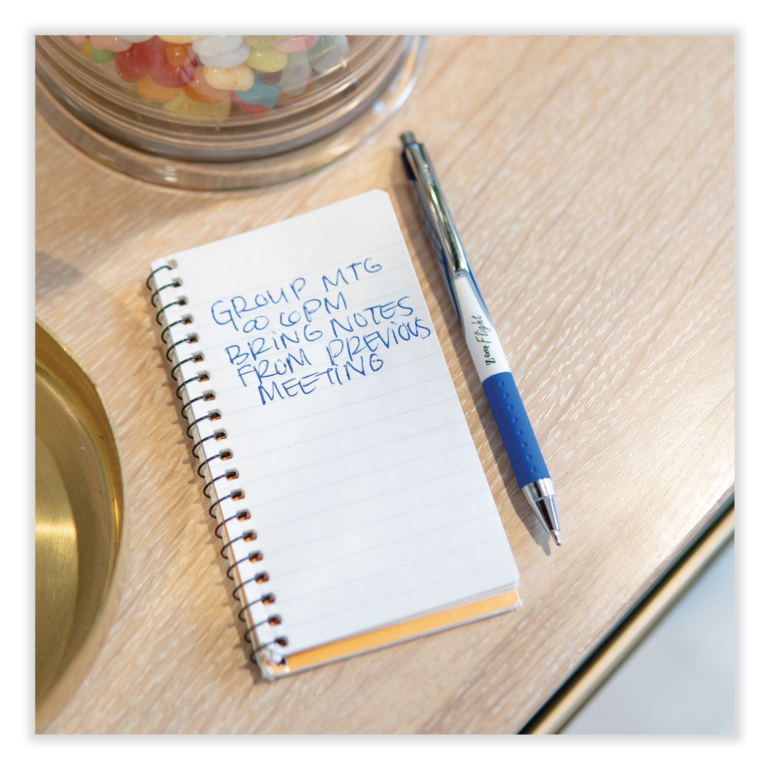 Z-Grip® Flight Retractable Ballpoint Pens, Blue, Dozen