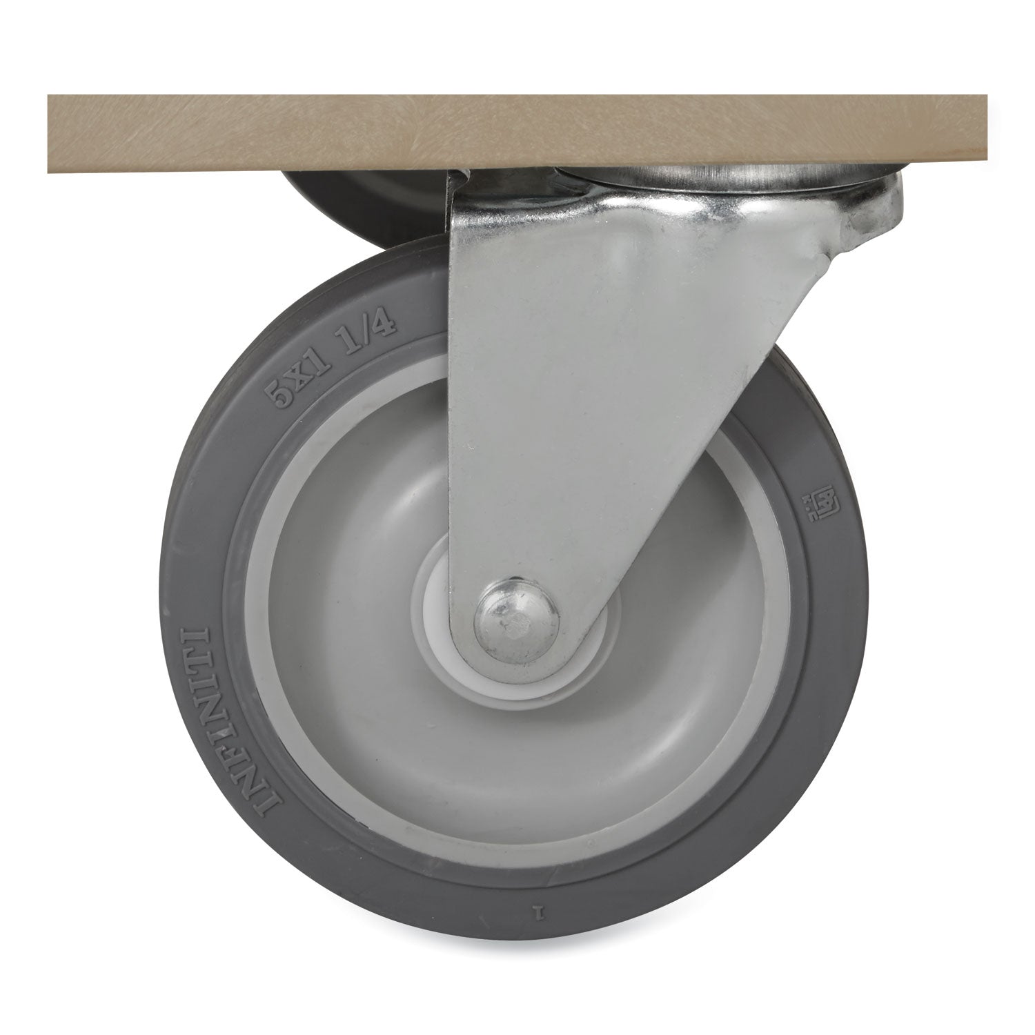 2 Shelf - Push Handle Handle - 500 lb Load Capacity - 4 Casters - 5" Caster Size - Foam, Resin, Polypropylene - 43.90" Length x 25.90" Width x 44" Depth x 33.30" Height - Black - 1 Each