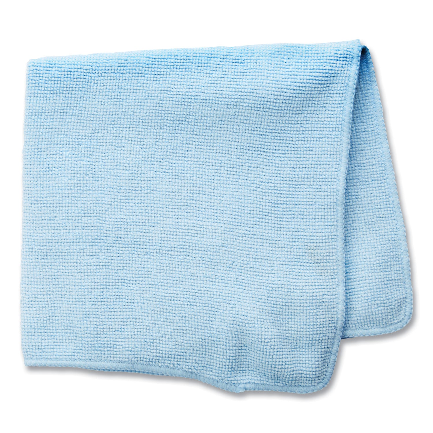 Rubbermaid Commercial Microfiber Light-Duty Cleaning Cloths, Blue, 16" x 16", 24/Bag
