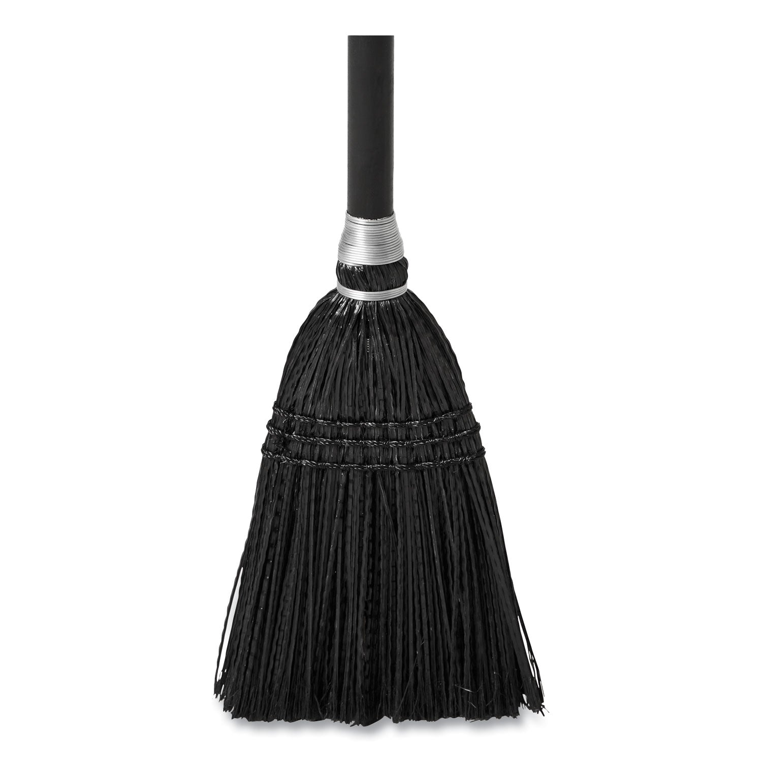 Rubbermaid Commercial Executive Series Lobby Broom - Synthetic Bristle - 7" Overall Length - Wood Handle - 1 Each