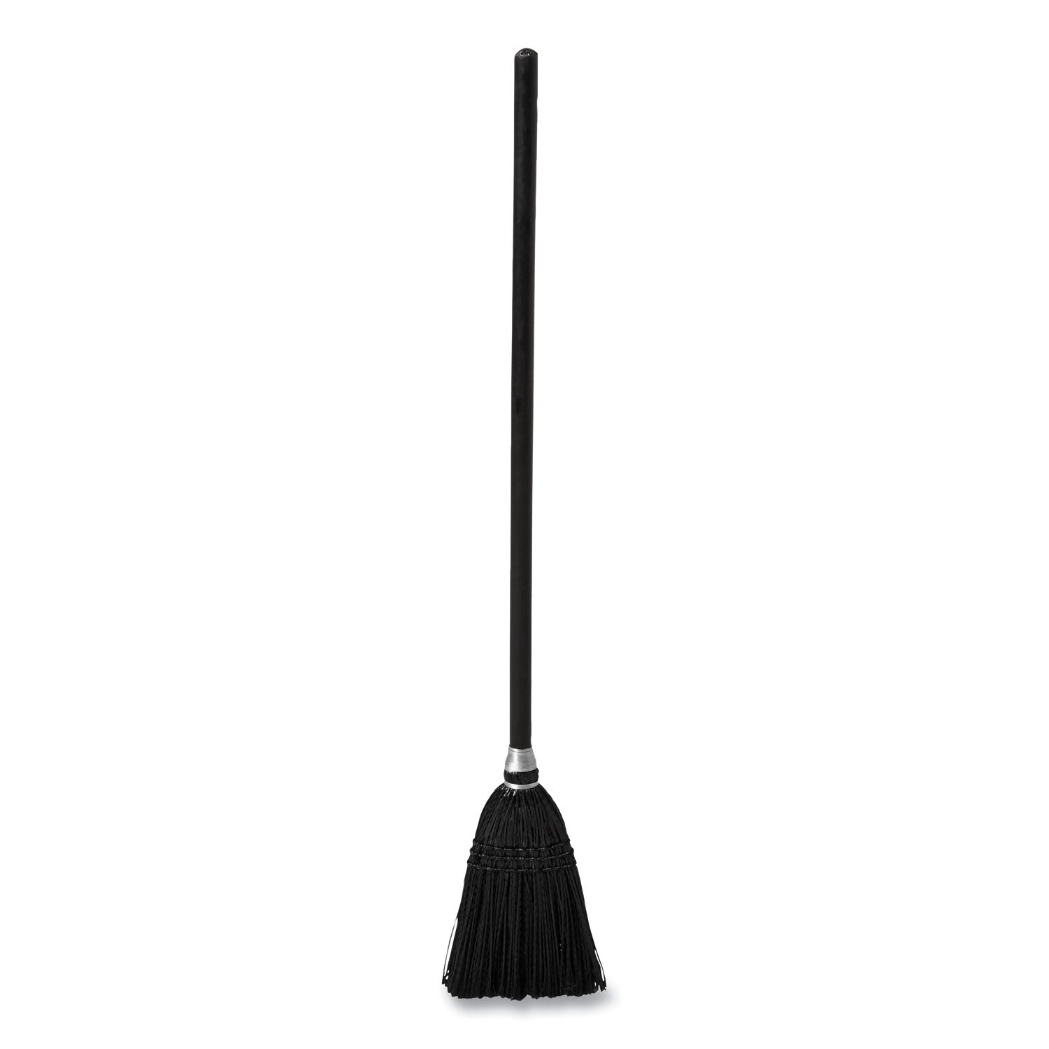 Rubbermaid Commercial Executive Series Lobby Broom - Synthetic Bristle - 7" Overall Length - Wood Handle - 1 Each