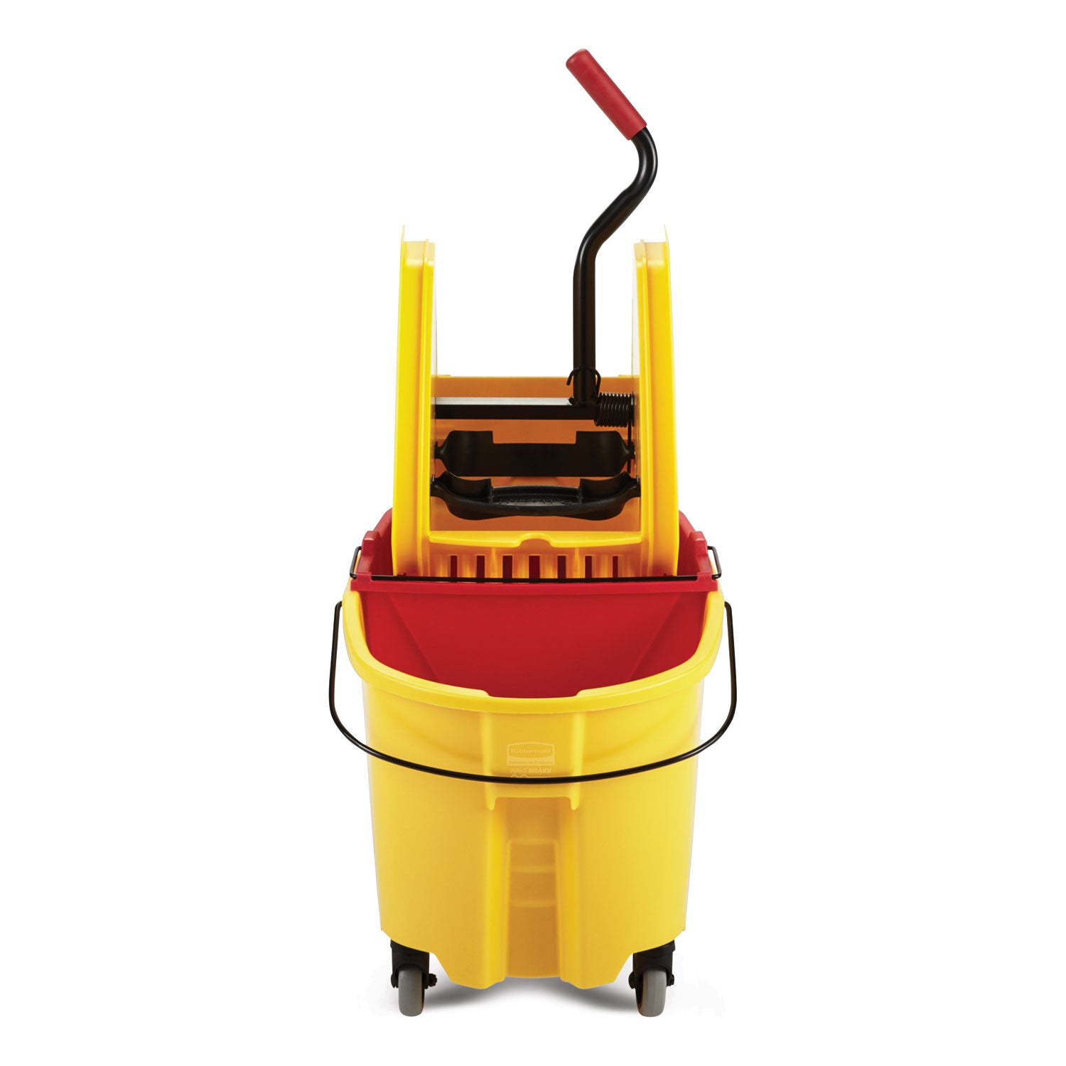 Wavebrake 2.0 Bucket/wringer Combos, Down-Press, 35 Qt, Plastic, Yellow