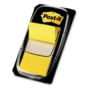 600 x Yellow - 1" Flag/Note Width x 1 3/4" Flag/Note Length - Rectangle - Unruled - Yellow - Removable, Writable, Repositionable - Dispenser Included - 50/Dispenser Box - 12 / Box