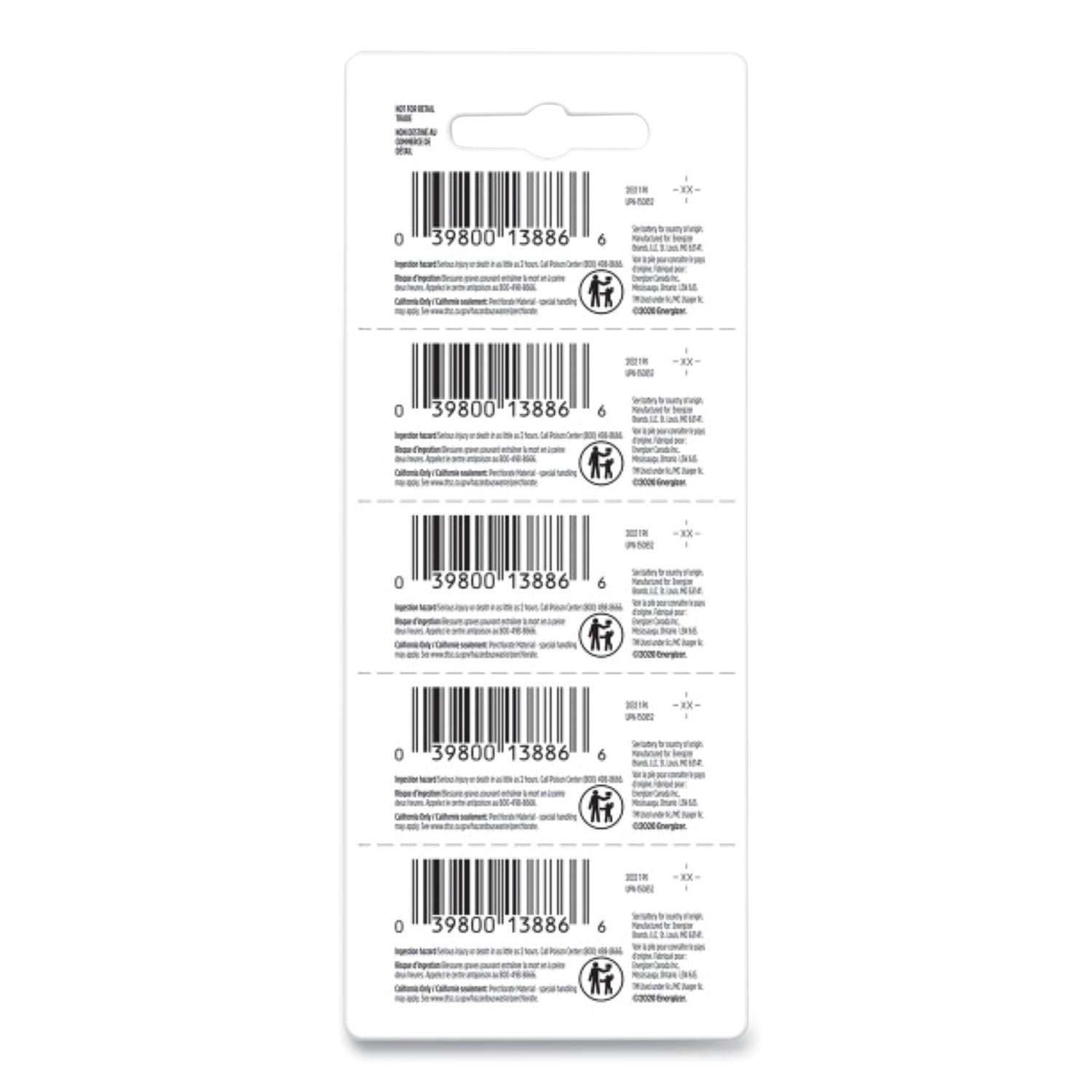For Digital Thermometer, Multimeter, Construction, Facility Maintenance, Medical Center, Office, Classroom, Electronics, Digital Scale - Coin Cell - 5 / Pack