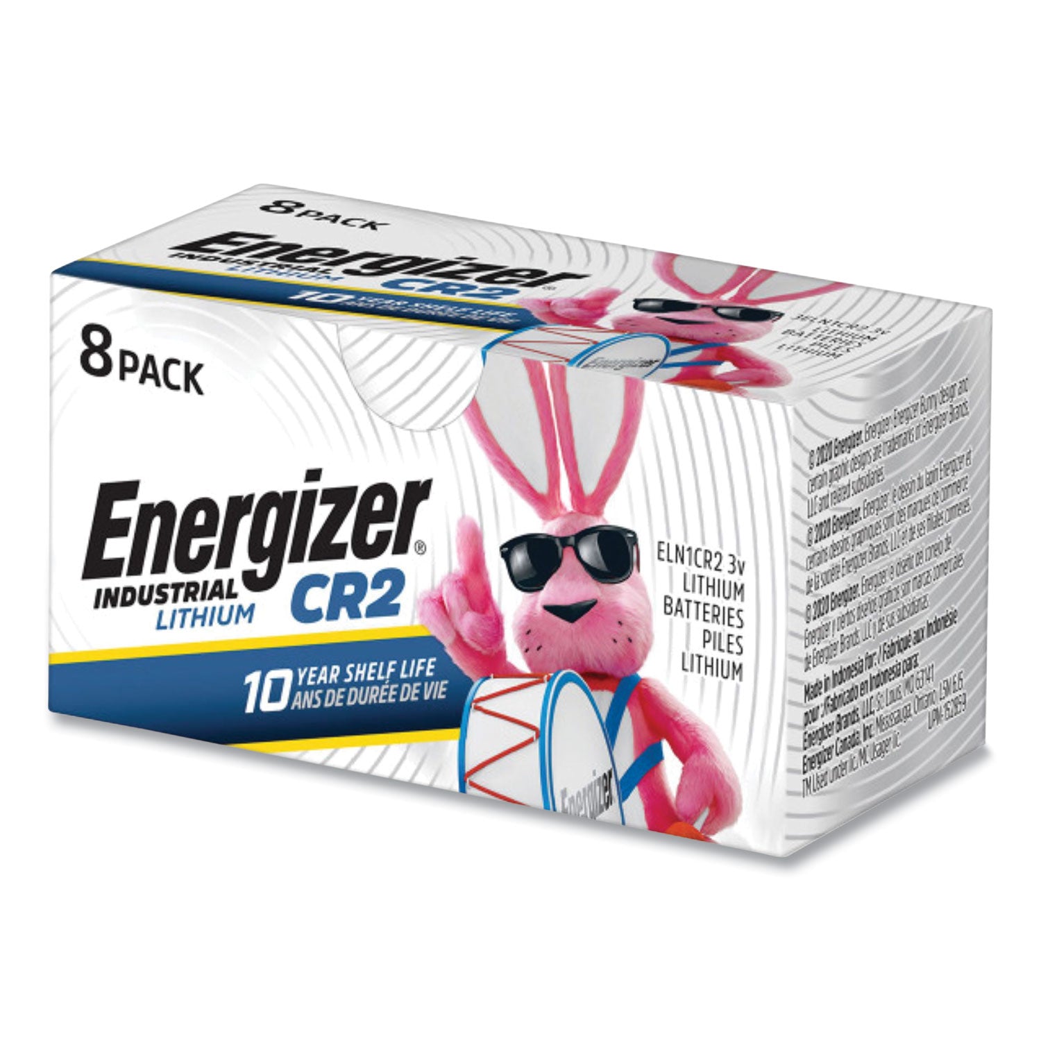 Energizer Industrial CR2 Lithium Batteries, 8 Pack