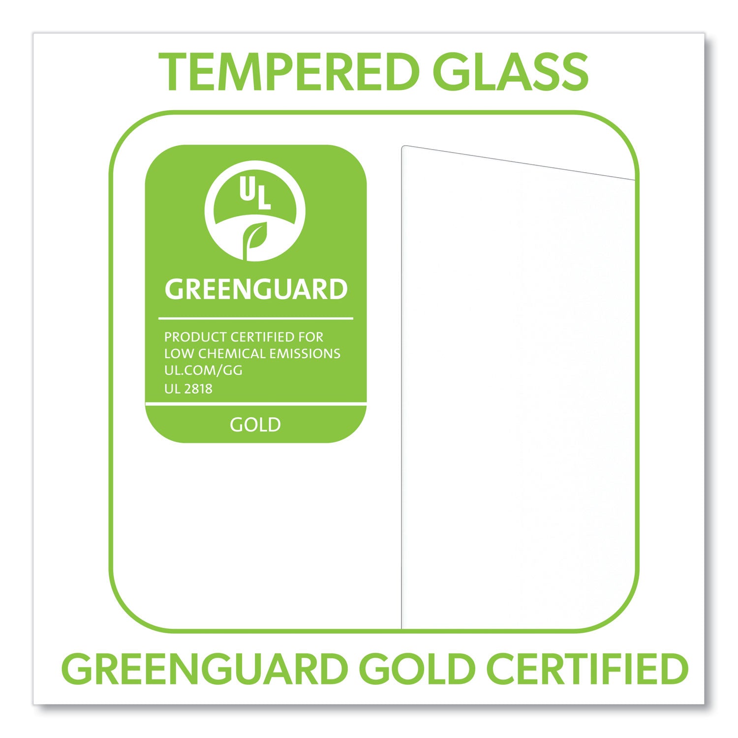 50" (4.2 ft) Width x 28" (2.3 ft) Height - White Glass Surface - Rectangle - Vertical - Magnetic - 1 Each