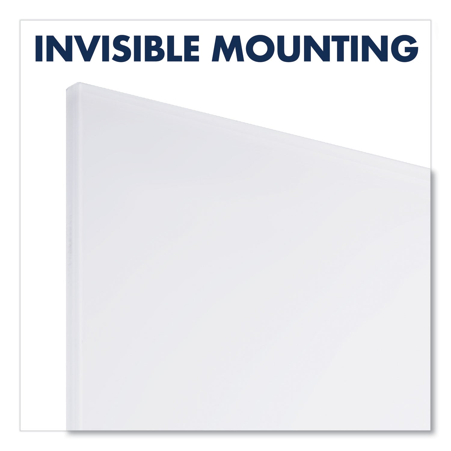 50" (4.2 ft) Width x 28" (2.3 ft) Height - White Glass Surface - Rectangle - Vertical - Magnetic - 1 Each