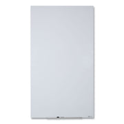 50" (4.2 ft) Width x 28" (2.3 ft) Height - White Glass Surface - Rectangle - Vertical - Magnetic - 1 Each