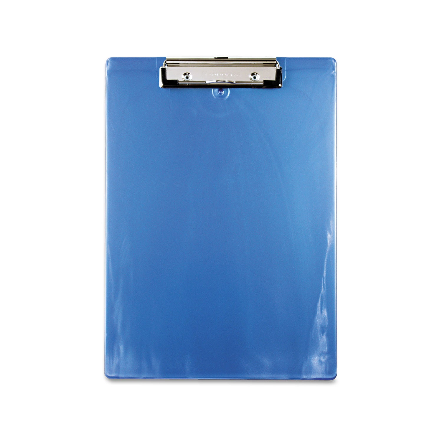 0.50" Clip Capacity - 8 1/2" x 11" Sheet Size - Plastic - Ice Blue - 1 Each