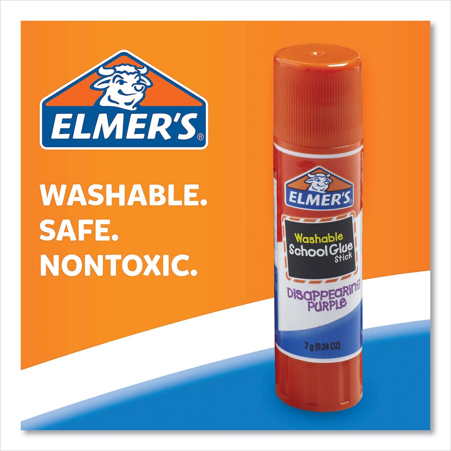 Elmer's Disappearing Purple School Glue Sticks - 0.24 fl oz - Purple - 30 / Box