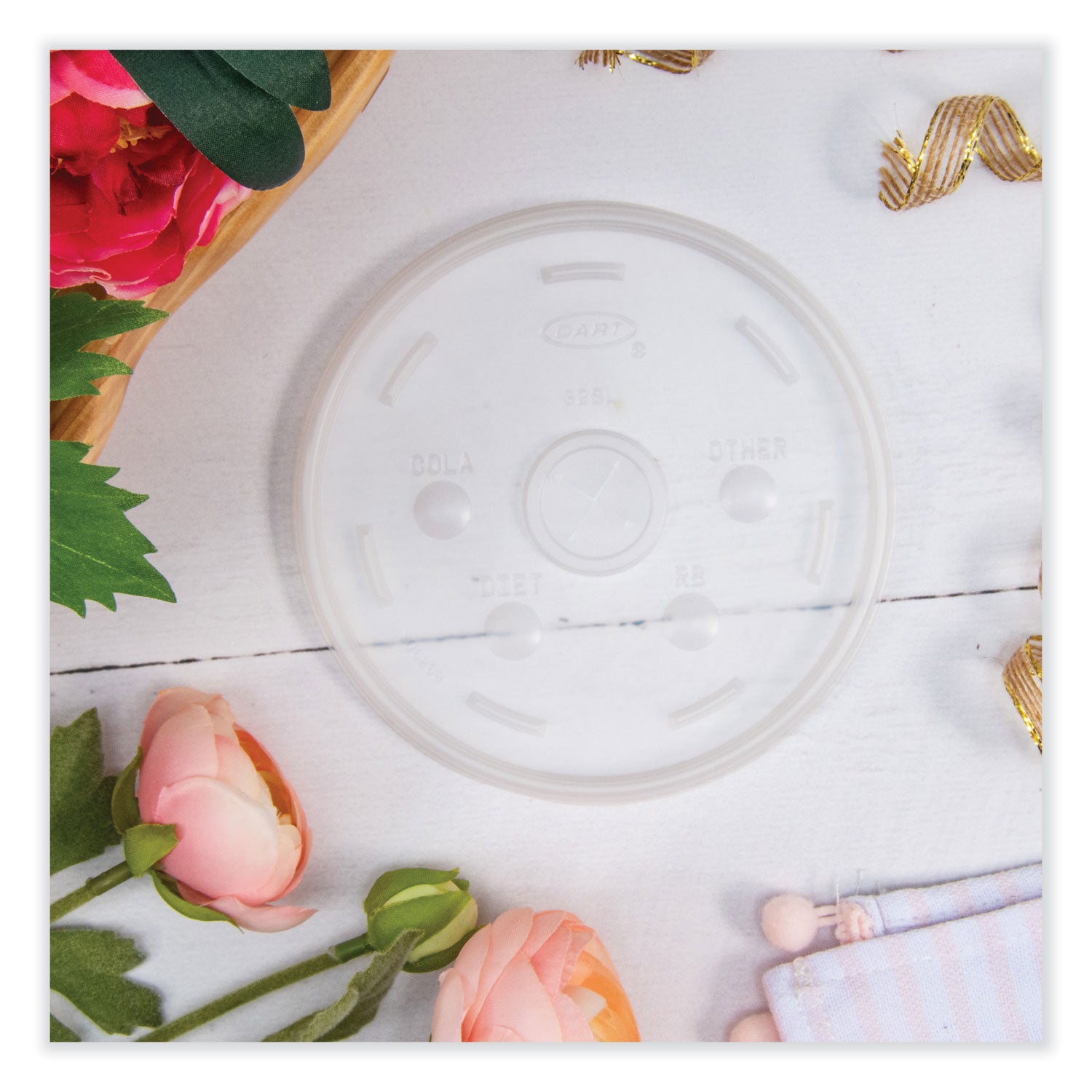4.8" Diameter - High Impact Polystyrene (HIPS) - Translucent - 100/Pack - 10 / Carton