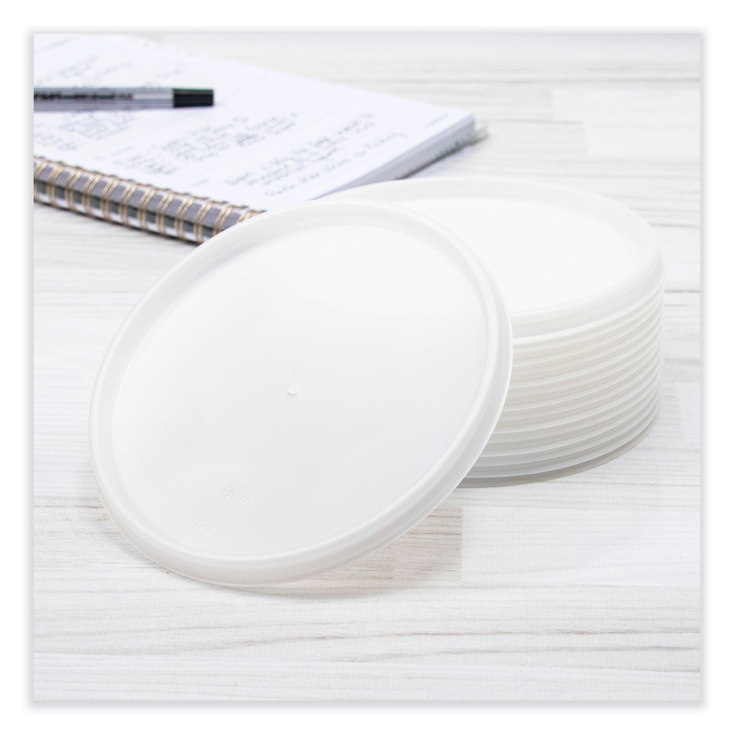 4.8" Diameter - High Impact Polystyrene (HIPS) - Translucent - 100/Pack - 10 / Carton