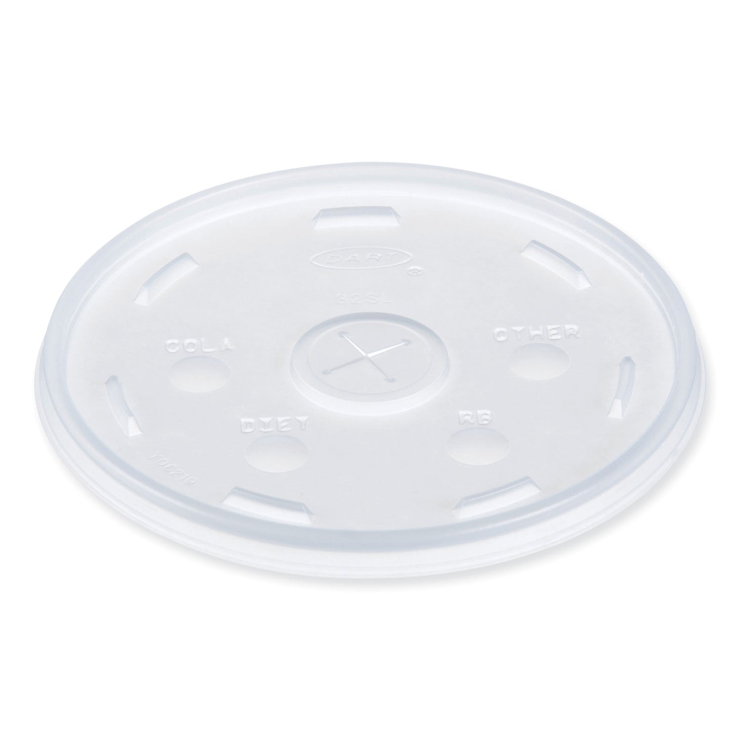 4.8" Diameter - High Impact Polystyrene (HIPS) - Translucent - 100/Pack - 10 / Carton