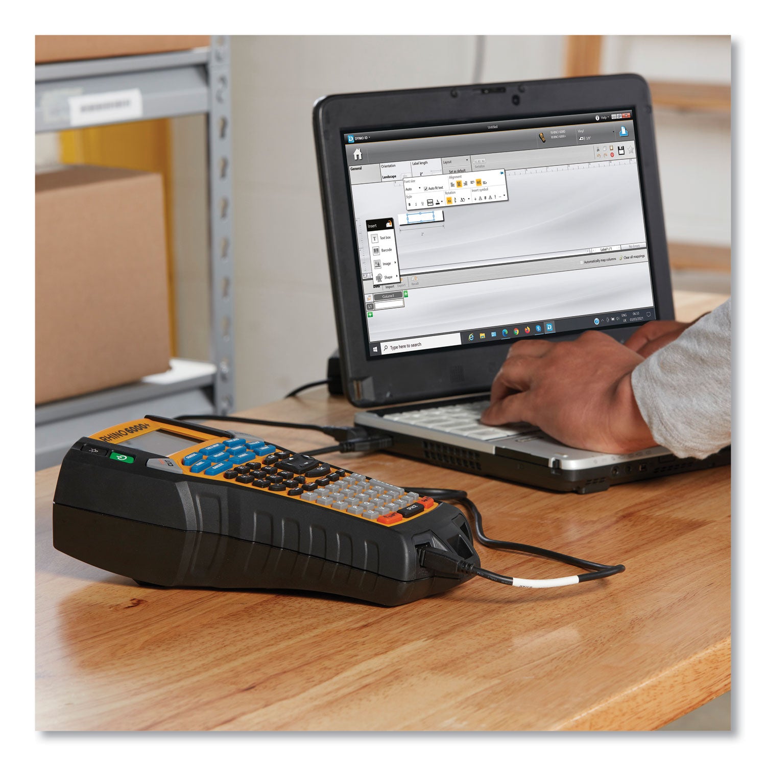 180 dpi - LCD Screen - Black, Yellow - PC - for Industry