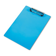 Saunders Acrylic Clipboard - 0.50" Clip Capacity - 9" x 12" Sheet Size - Acrylic - Blue - 1 Each