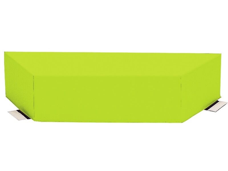 Trapezium Pouffe - Light Green, 47.2"L