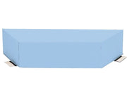 Trapezium Pouffe - Light Blue, 47.2"L