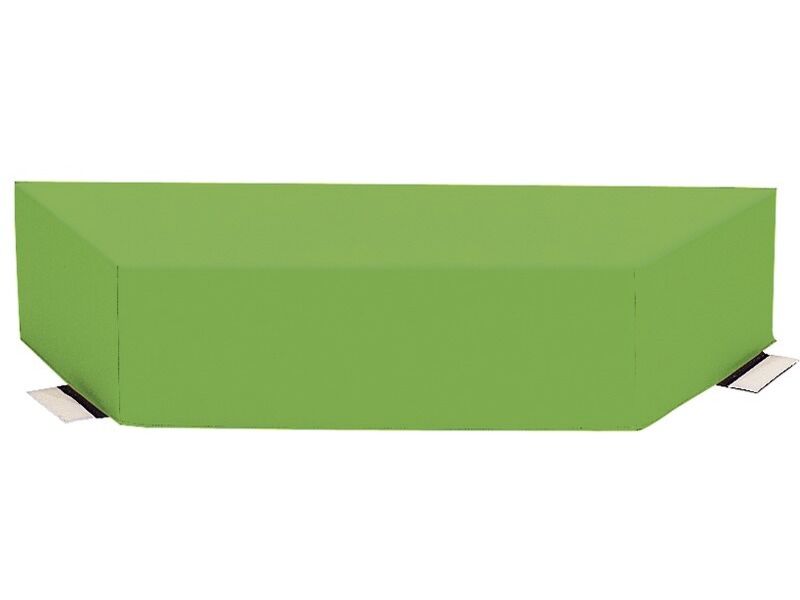 Trapezium Pouffe - Moss Green, 47.2"L