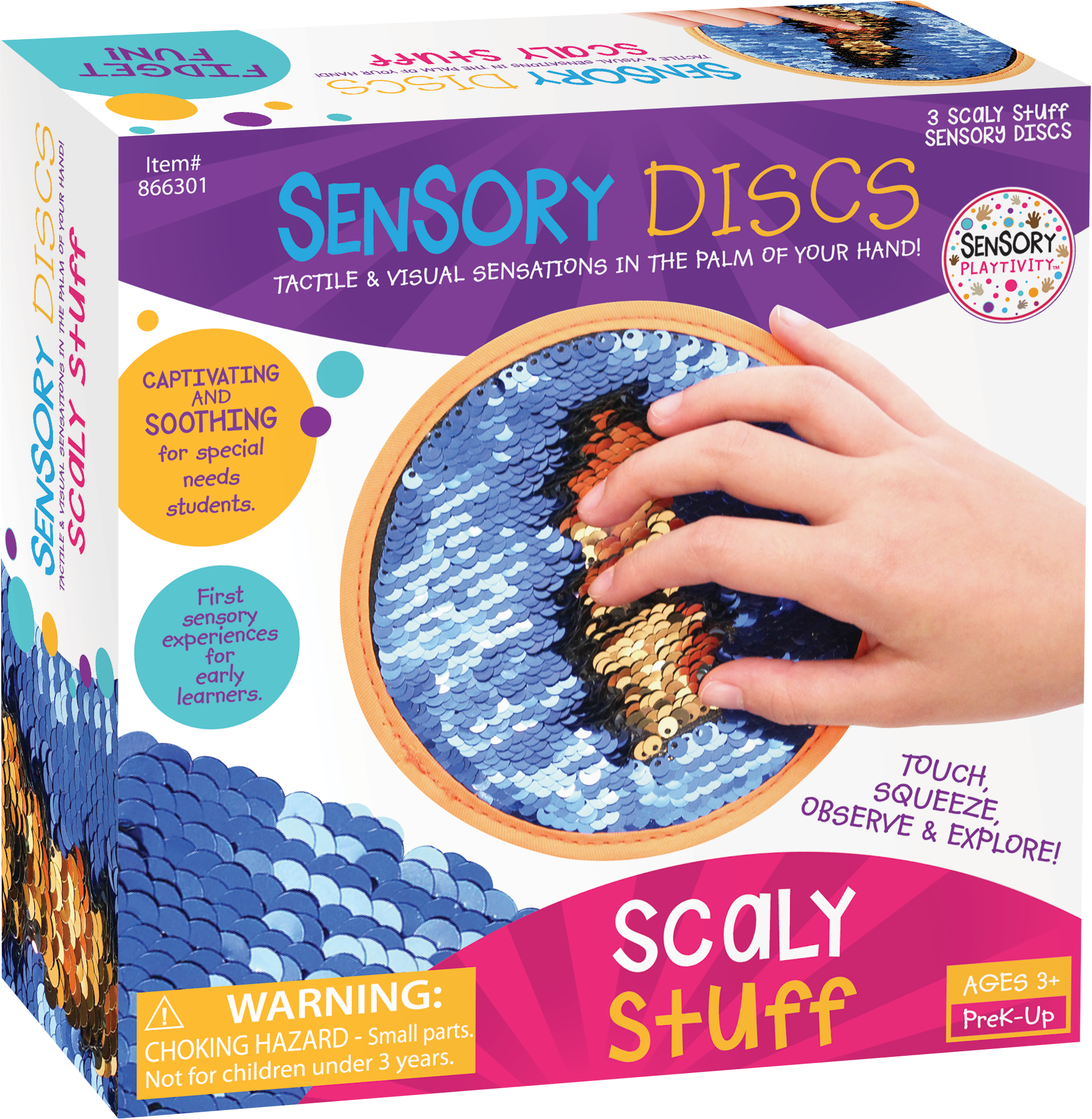 Sensory Playtivity™ Sensory Discs: Scaly Stuff