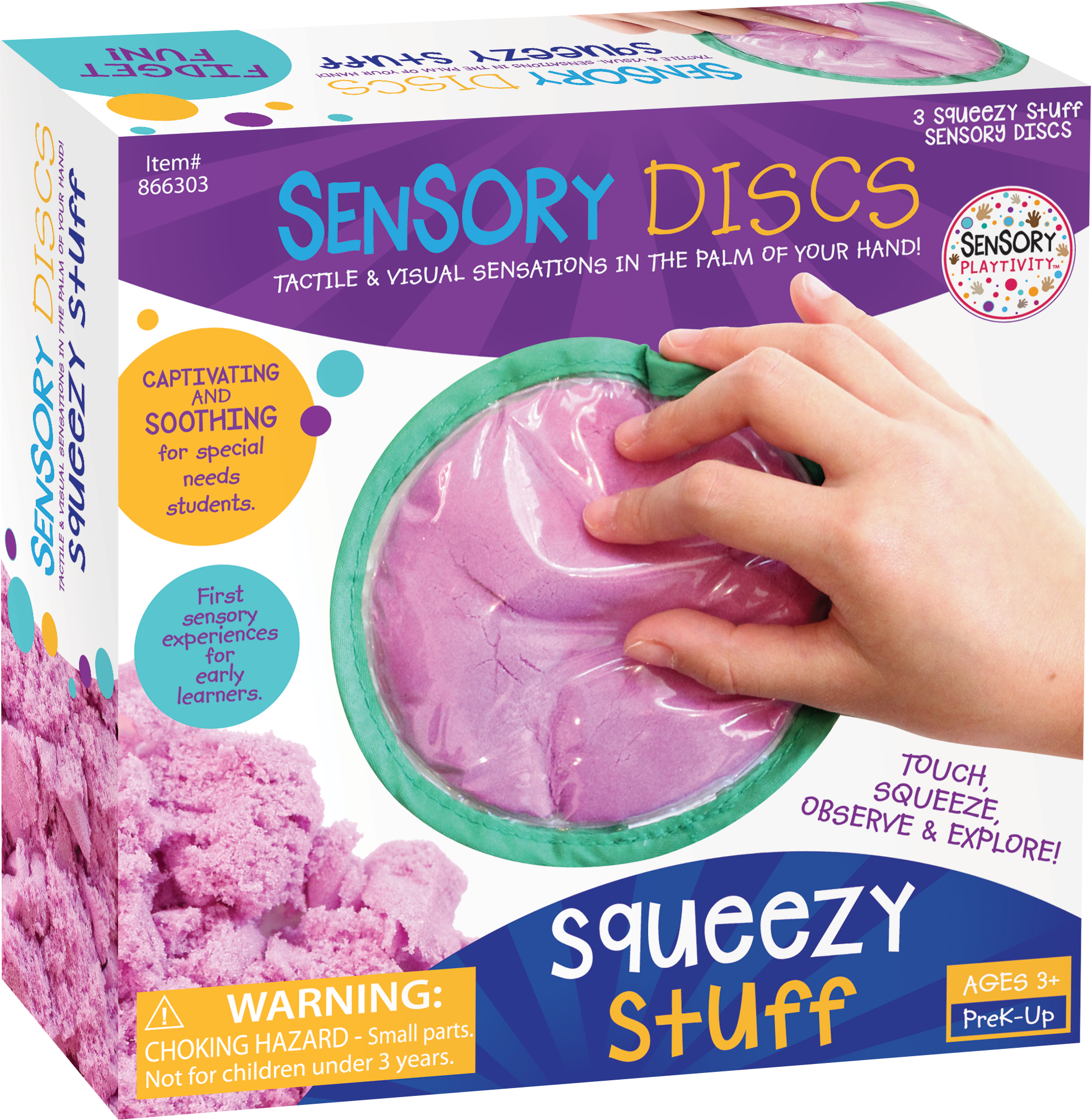 Sensory Playtivity™ Sensory Discs: Squeezy Stuff