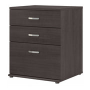 Bush Business Furniture Universal Floor Storage Cabinet with Drawers in Storm Gray - 28.35" Width x 24.69" Depth x 33.98" Height