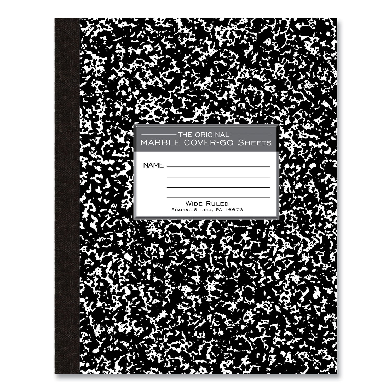 Roaring Spring Black Cover Flexcomp 10"x8" WM